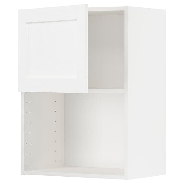 Ikea METOD - Wall cabinet for microwave oven, white Enköping/white wood effect, 60x80 cm