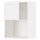 METOD wall cabinet for microwave oven, white Enköping/white wood effect, 60x80 cm