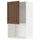 METOD - METOD Wall cabinet for microwave oven, white Enköping/brown walnut effect, 60x100 cm