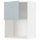 METOD wall cabinet for microwave oven, white/Kallarp light grey-blue, 60.0x80.0x38.6 cm