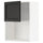 METOD - METOD Wall cabinet for microwave oven, white/Lerhyttan black stained, 60x80 cm