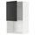 METOD - METOD Wall cabinet for microwave oven, white/Nickebo matt anthracite, 60x100 cm