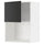 METOD - Wall cabinet for microwave oven, white/Nickebo matt anthracite , 60x80 cm