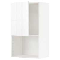 METOD - Wall cabinet for microwave oven, white/Ringhult white, 60x100 cm - best price from Maltashopper.com 69455700