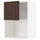 METOD wall cabinet for microwave oven, white/Sinarp brown, 60x80 cm