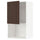 METOD wall cabinet for microwave oven, white/Sinarp brown, 60.0x100.0x38.6 cm