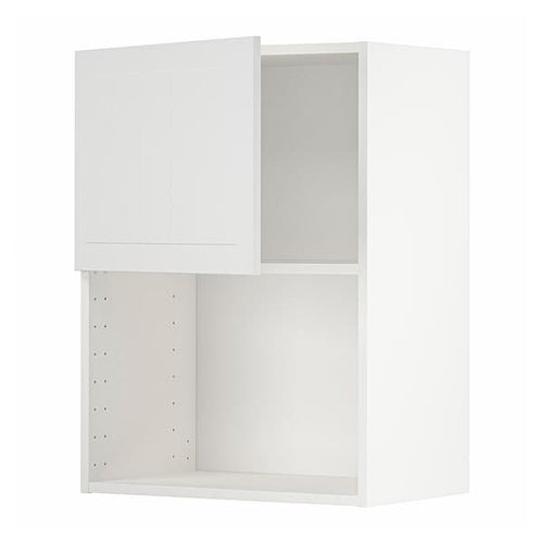 METOD - Wall cabinet for microwave oven, white/Stensund white, 60x80 cm