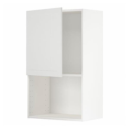 METOD - Wall cabinet for microwave oven, white/Stensund white, 60x100 cm