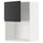 METOD - Wall cabinet for microwave oven, white/Upplöv matt anthracite , 60x80 cm