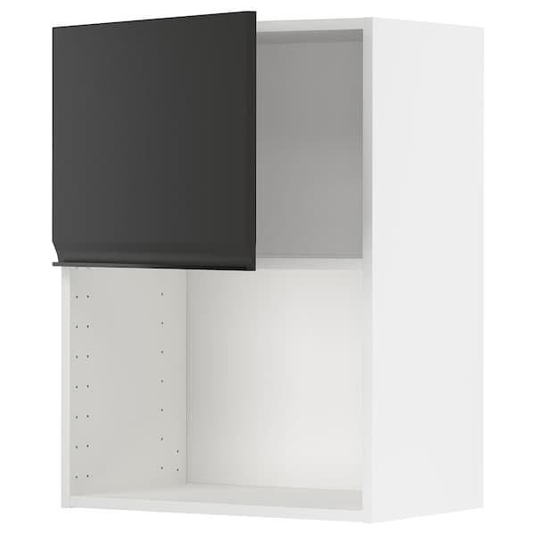 Ikea METOD - Wall cabinet for microwave oven, white/Upplöv matt anthracite , 60x80 cm