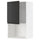 METOD - METOD Wall cabinet for microwave oven, white/Upplöv matt anthracite, 60x100 cm