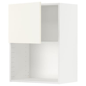 Ikea METOD - Wall cabinet for microwave oven, white/Vallstena white, 60x80 cm