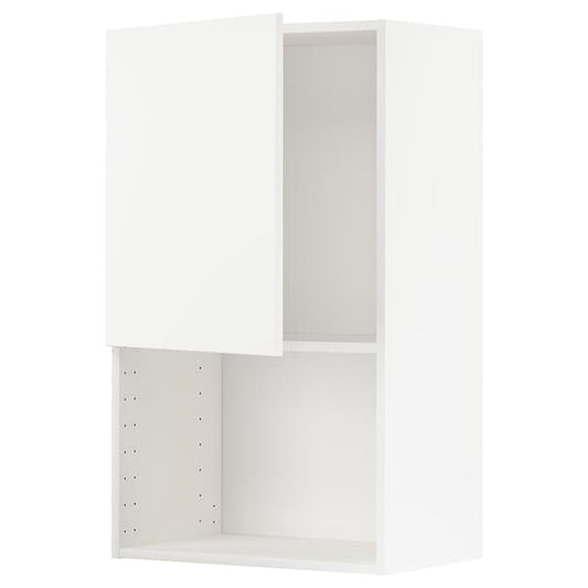 METOD - Wall cabinet for microwave oven, white/Veddinge white, 60x100 cm - best price from Maltashopper.com 69456667