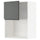 METOD wall cabinet for microwave oven, white/Voxtorp dark grey, 60x80 cm