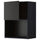 METOD - METOD Wall cabinet for microwave oven, black/Nickebo matt anthracite, 60x80 cm