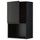 METOD - METOD Wall cabinet for microwave oven, black/Upplöv matt anthracite, 60x100 cm