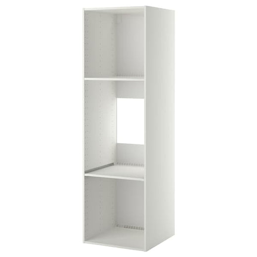 METOD high cabinet f built-in appliances, white, 60x60x200 cm