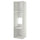 METOD - METOD High cabinet frame for fridge/oven, white, 60x60x220 cm