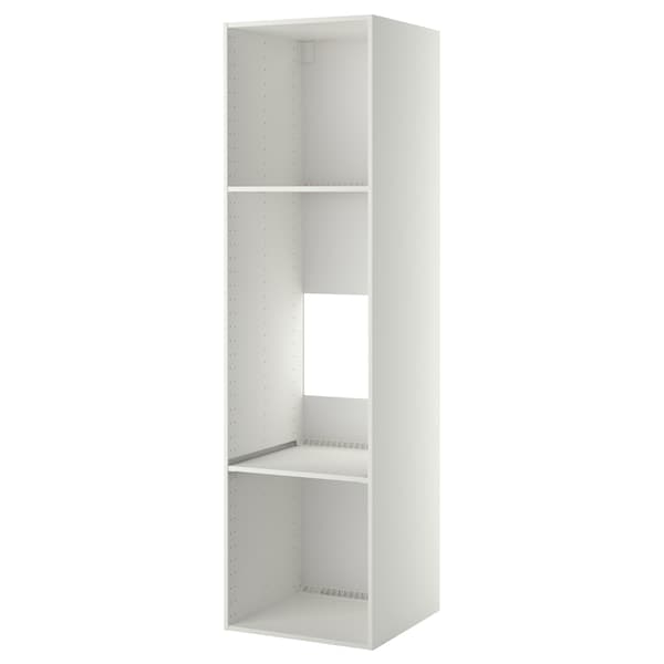 Ikea METOD - High cabinet frame for fridge/oven, white, 60x60x220 cm