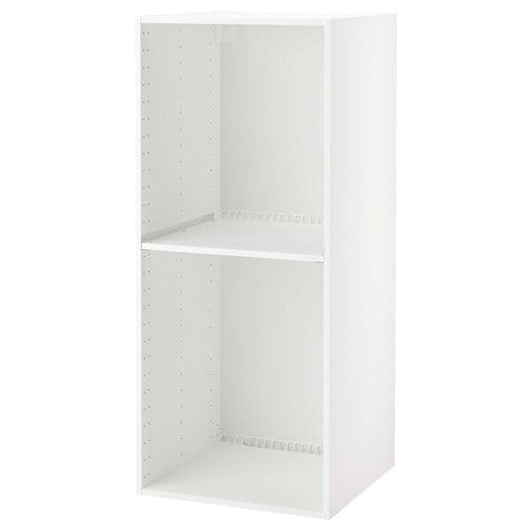 METOD - High cabinet frame for fridge/oven, white, 60x60x140 cm - best price from Maltashopper.com 20385474