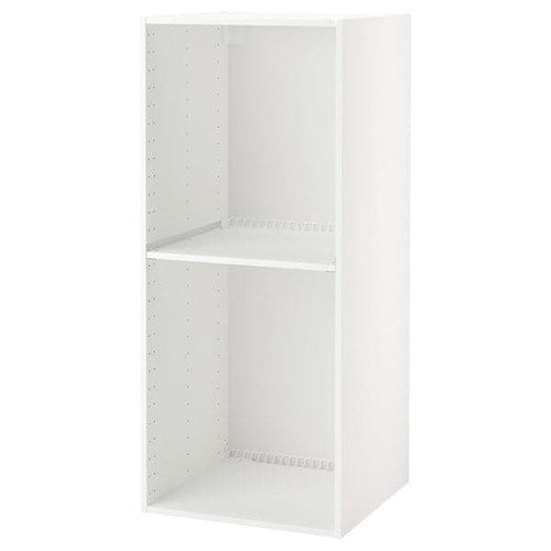 METOD - High cabinet frame for fridge/oven, white, 60x60x140 cm