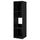 METOD high cabinet frame for fridge/oven, wood effect black, 60x60x220 cm
