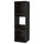 METOD high cabinet frame for fridge/oven, wood effect black, 60x60x200 cm