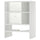 METOD wall cb frm f b-in extractor hood, white, 60x37x80 cm