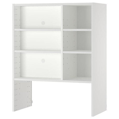 METOD - METOD Wall cb frm f b-in extractor hood, white, 80x37x100 cm