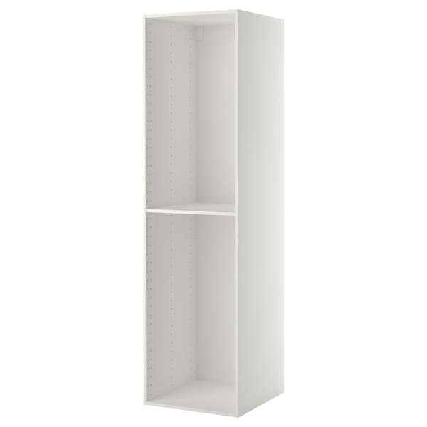 METOD - High cabinet frame, white, 60x60x220 cm - best price from Maltashopper.com 90212564