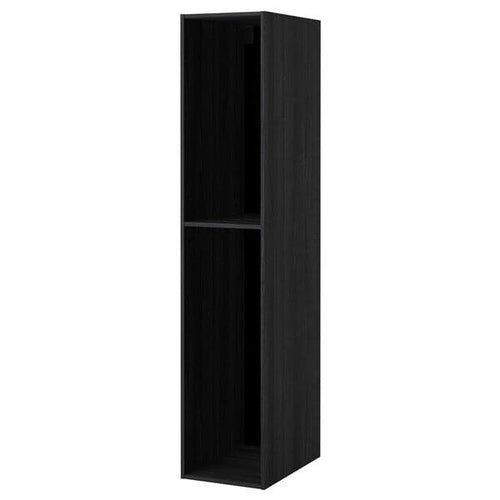 METOD - High cabinet frame, wood effect black, 40x60x200 cm