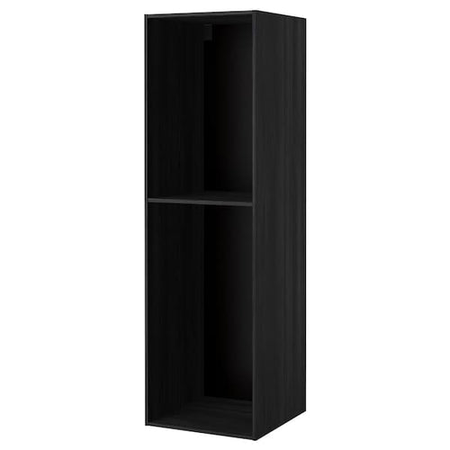 METOD - High cabinet frame, wood effect black, 60x60x200 cm