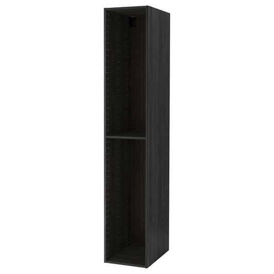 Ikea METOD - High cabinet frame, wood effect black, 40x60x220 cm