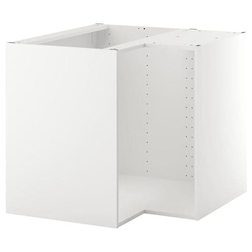 METOD - Corner base cabinet frame, white, 88x60x80 cm