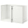 METOD corner base cabinet frame, white, 128x68x80 cm