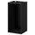 METOD base cabinet frame, wood effect black, 40x37x80 cm