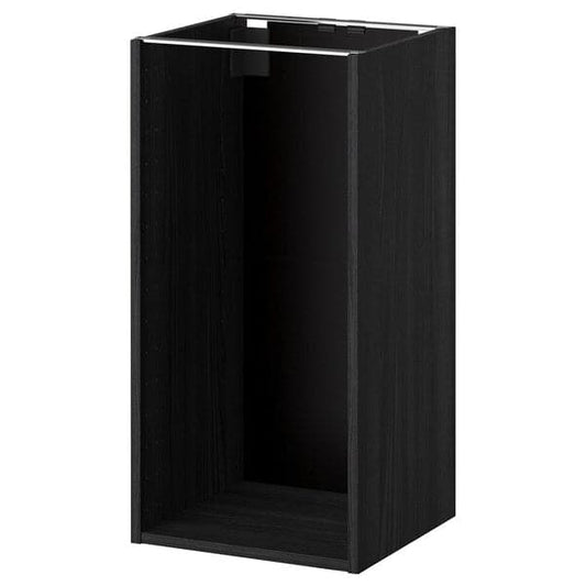 Ikea METOD - Base cabinet frame, wood effect black, 40x37x80 cm
