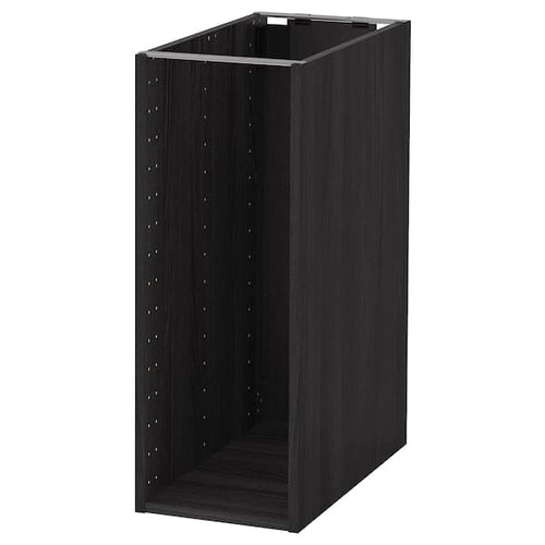 METOD - Base cabinet frame, wood effect black, 30x60x80 cm