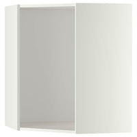 METOD corner wall cabinet, white, 68x37x80 cm