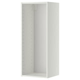 METOD wall cabinet, white, 40x37x100 cm