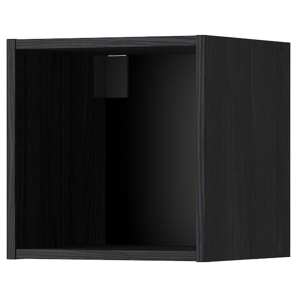 METOD - Wall cabinet frame, wood effect black, 40x37x40 cm - best price from Maltashopper.com 30205552