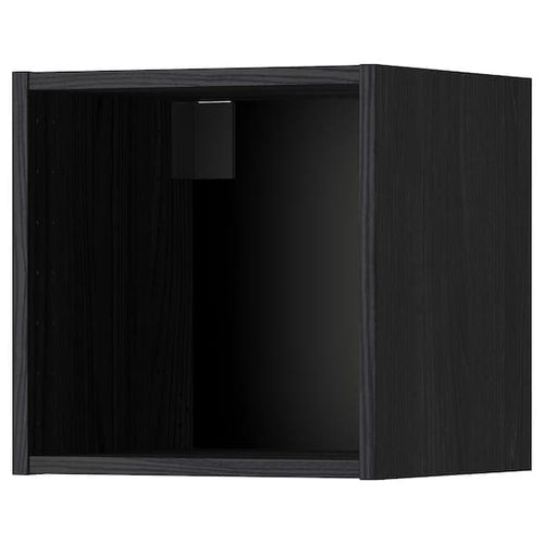 METOD - Wall cabinet frame, wood effect black, 40x37x40 cm