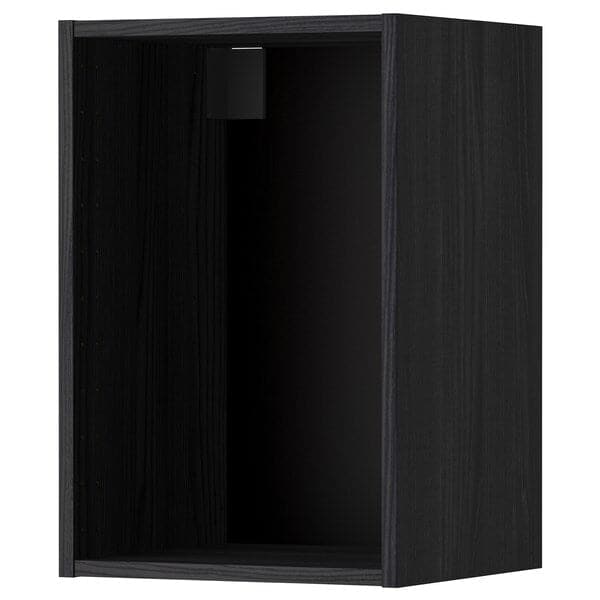 METOD - Wall cabinet frame, wood effect black, 40x37x60 cm - best price from Maltashopper.com 50205546