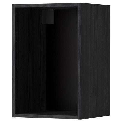 METOD - Wall cabinet frame, wood effect black, 40x37x60 cm