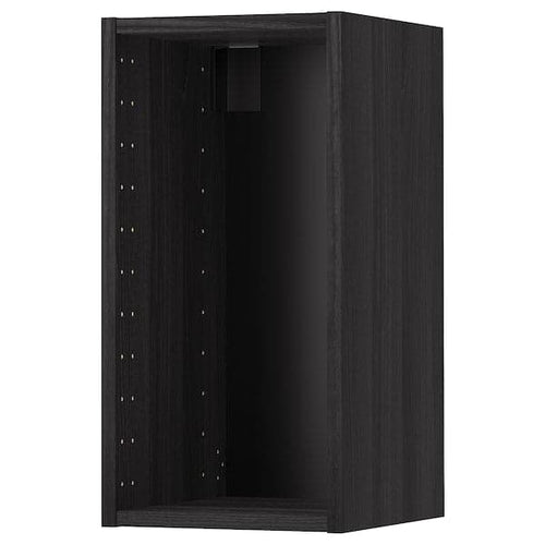 METOD - Wall cabinet frame, wood effect black, 30x37x60 cm