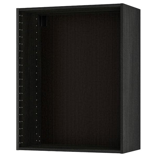 Ikea METOD - Wall cabinet frame, wood effect black, 80x37x100 cm