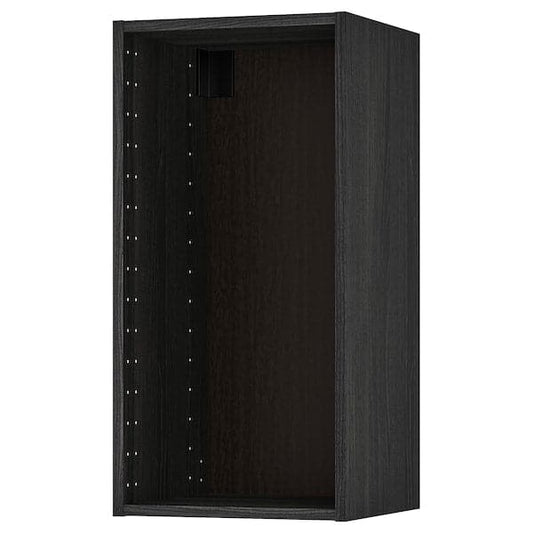 Ikea METOD - Wall cabinet frame, wood effect black, 40x37x80 cm