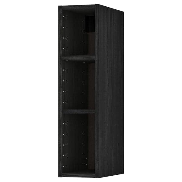 Ikea METOD - Wall cabinet frame, wood effect black, 20x37x80 cm