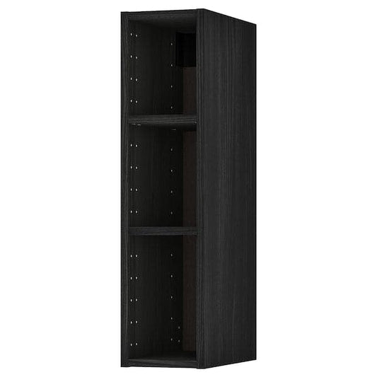 Ikea METOD - Wall cabinet frame, wood effect black, 20x37x80 cm
