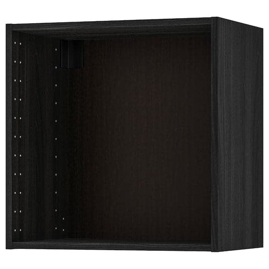 Ikea METOD - Wall cabinet frame, wood effect black, 60x37x60 cm
